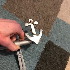 Anchor/ nautical theme curtain rods